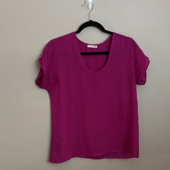 Soprano Fuchsia Short Sleeve Top size small - Picture 1 of 6